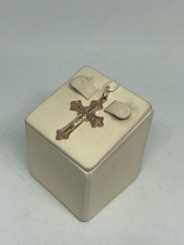 ПОДКБК585 ПОДВЕСКА КРЕСТ БЕЗ КАМНЯ (Au 585)