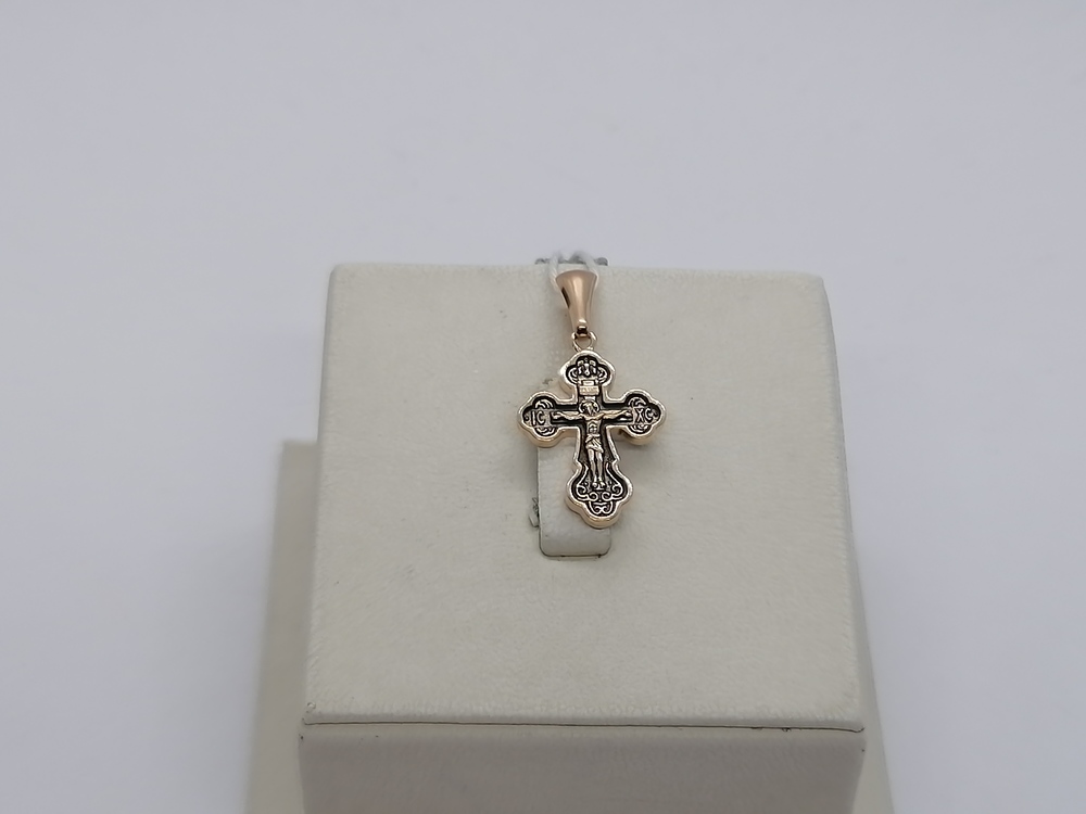 ПОДКБК585 ПОДВЕСКА КРЕСТ БЕЗ КАМНЯ (Au 585)