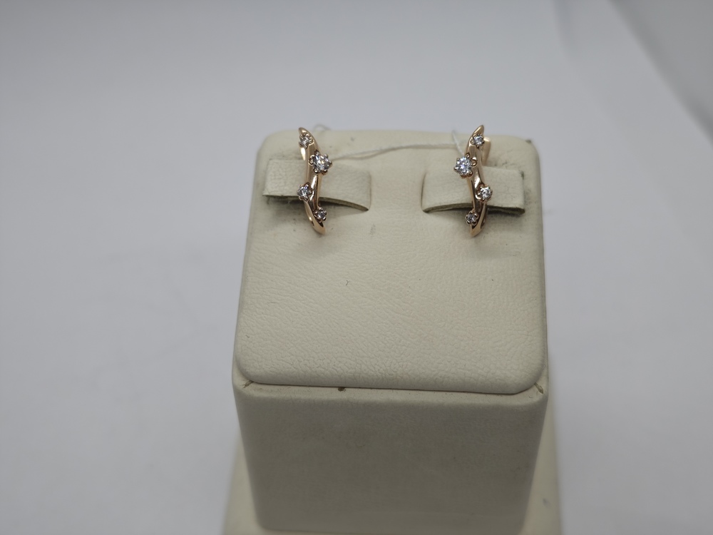 СКМИ585 СЕРЬГИ С КАМНЯМИ (Au 585)