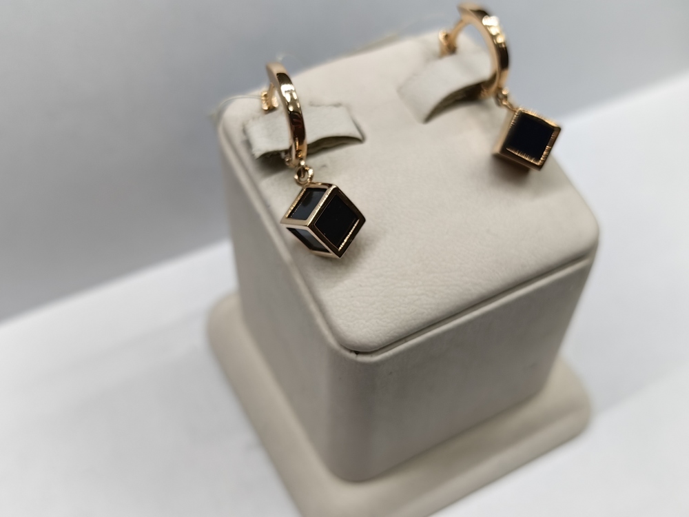 СЕРЬГИ С КАМНЕМ (Au 585)