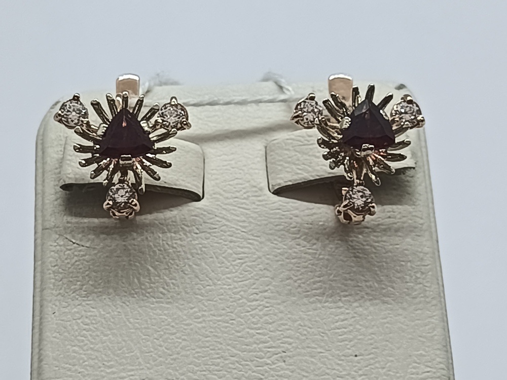 СЕРЬГИ С КАМНЯМИ (Au 585)