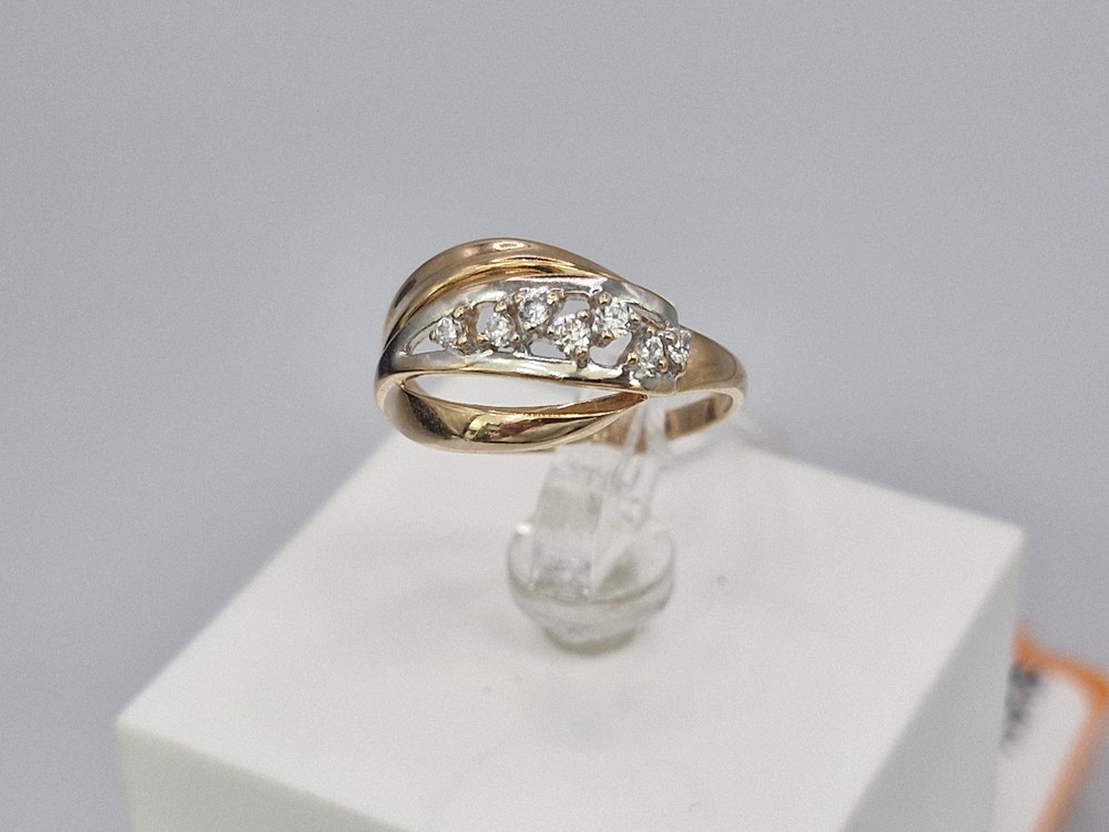 КОЛКМИ585 КОЛЬЦО С КАМНЯМИ (Au 585)