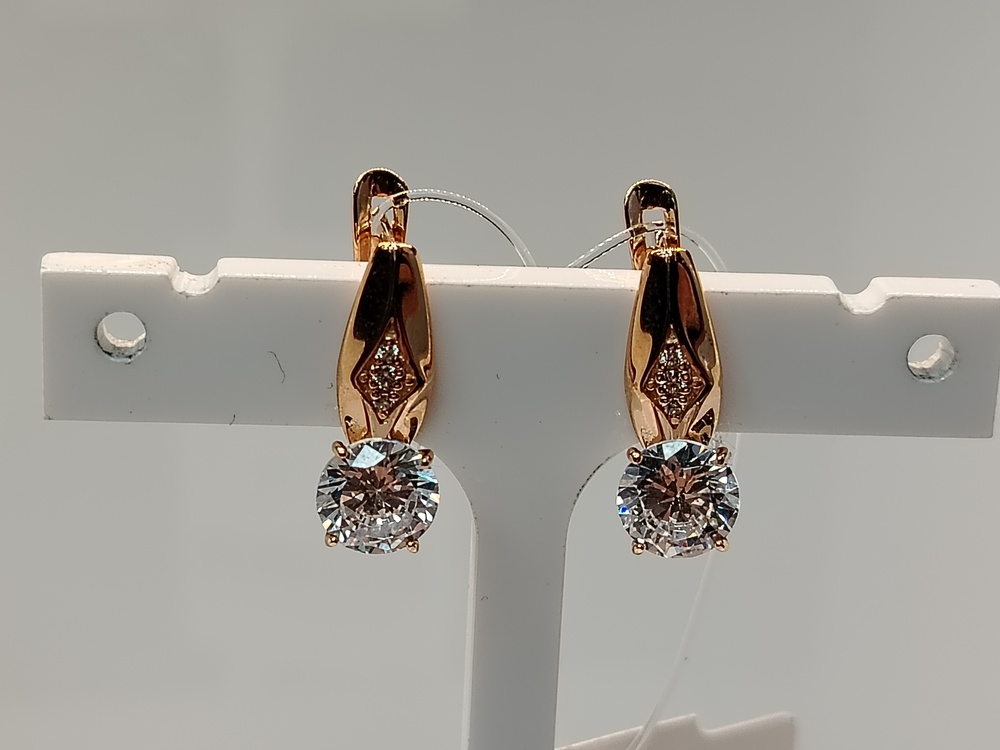 СЕРЬГИ С КАМНЯМИ (Au 585)