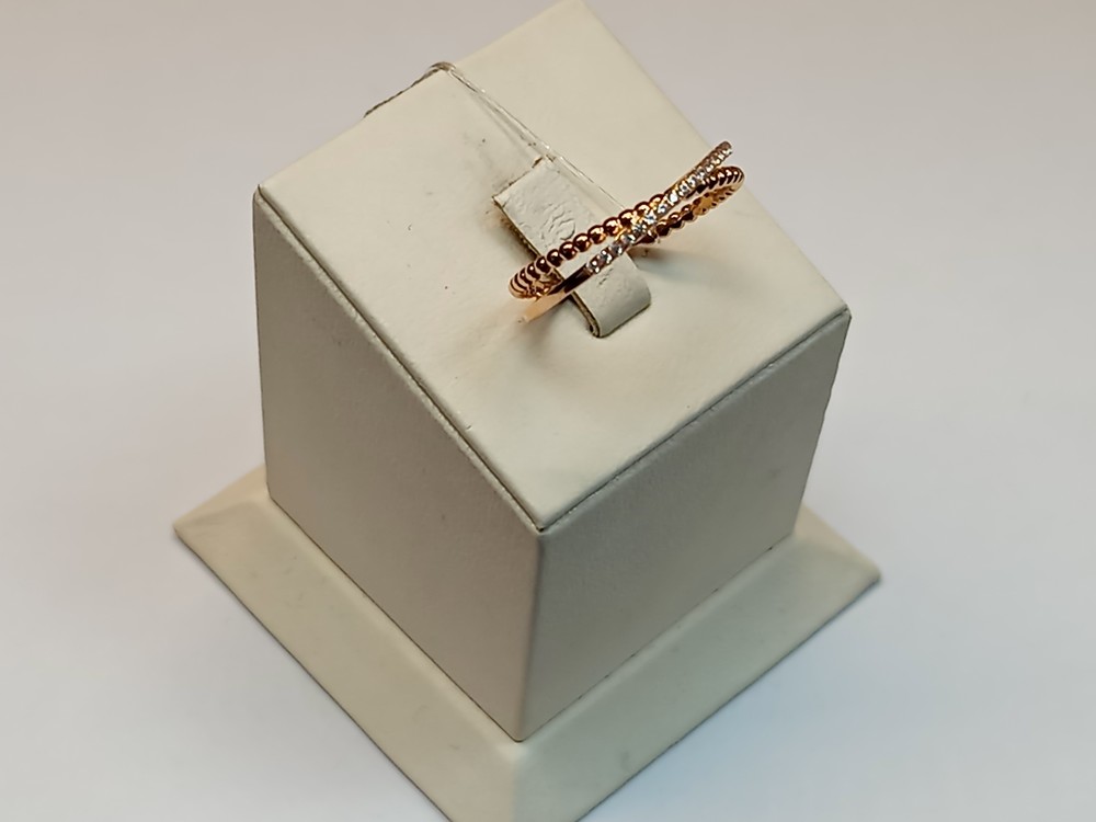 КОЛЬЦО С КАМНЯМИ (Au 585)