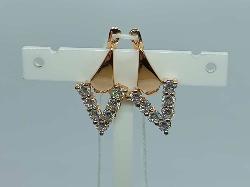 СКМИ585 СЕРЬГИ С КАМНЯМИ (Au 585)