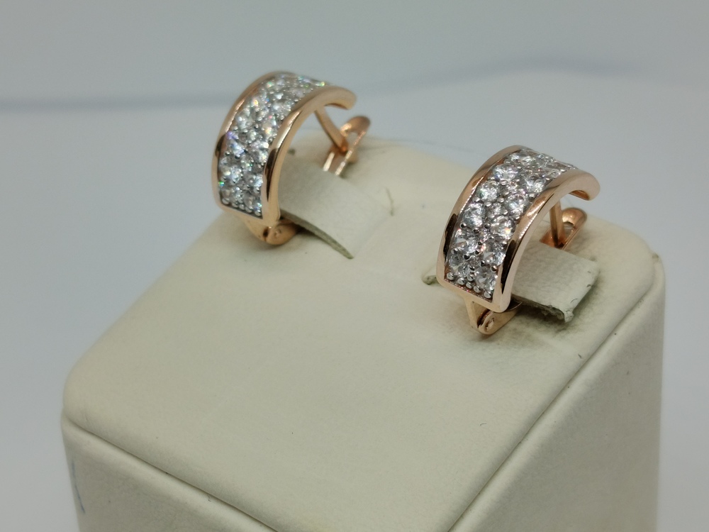 СЕРЬГИ С КАМНЯМИ (Au 585)