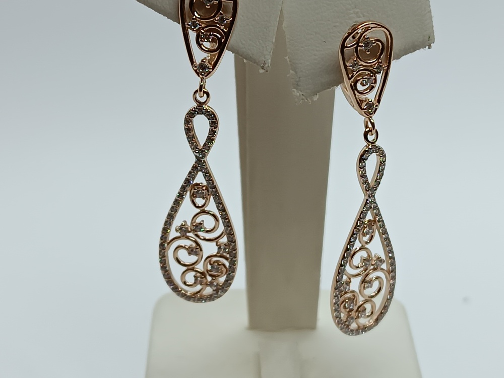 СЕРЬГИ С КАМНЯМИ (Au 585)