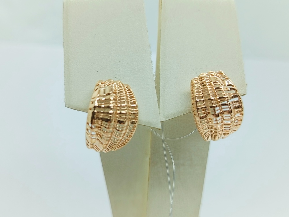 СЕРЬГИ БЕЗ КАМНЯ (Au 585)