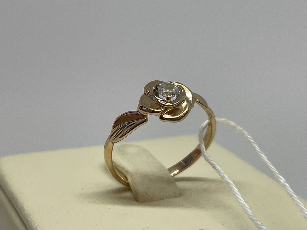 КОЛКМ585 КОЛЬЦО С КАМНЕМ (Au 585)