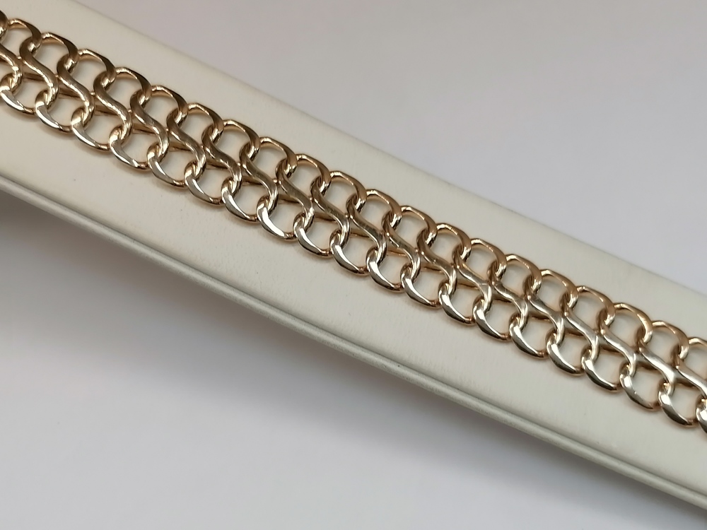 БЛ8585 БРАСЛЕТ ПОЛНОВЕСНЫЙ Восьмерка (Au 585)