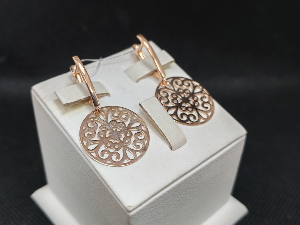 СЕРЬГИ БЕЗ КАМНЯ (Au 585)