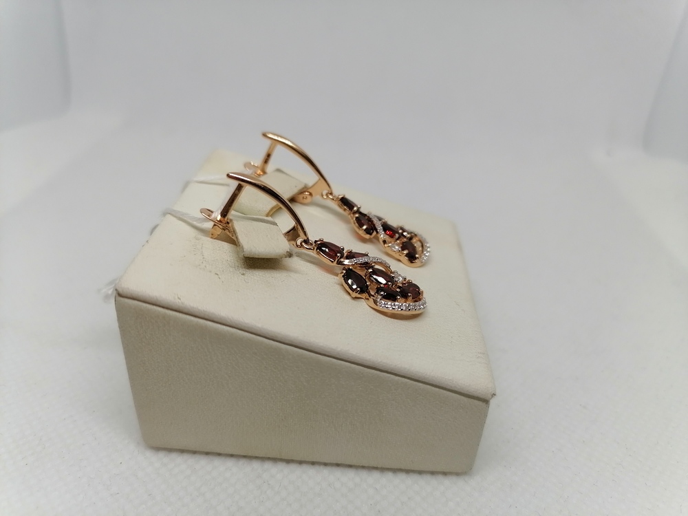 СЕРЬГИ С КАМНЯМИ (Au 585)