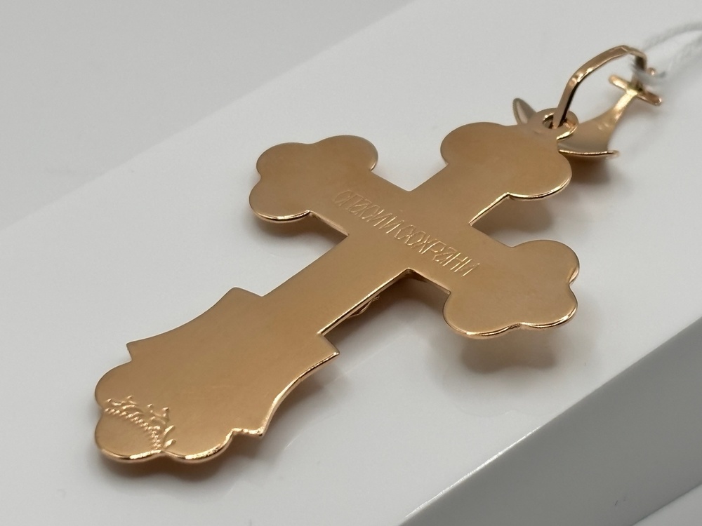 ПОДКБК585 ПОДВЕСКА КРЕСТ БЕЗ КАМНЯ (Au 585)