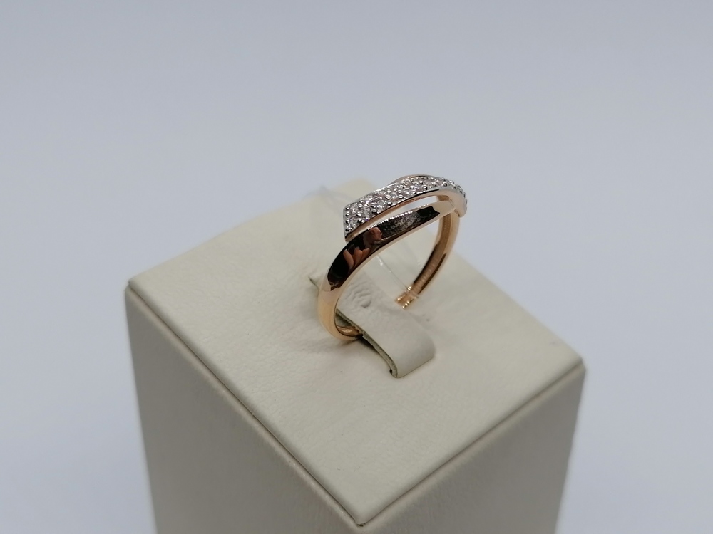 КОЛЬЦО С КАМНЯМИ (Au 585)