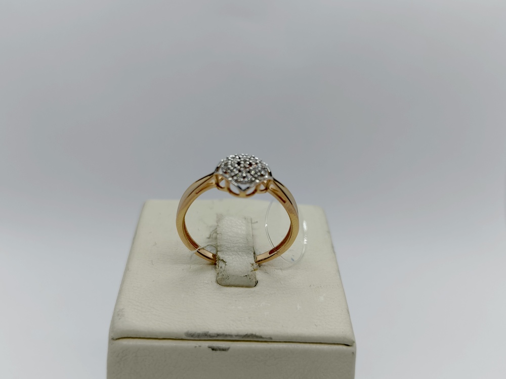 КОЛЬЦО С КАМНЯМИ (Au 585)