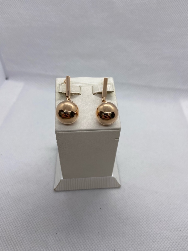 СЕРЬГИ БЕЗ КАМНЯ (Au 585)