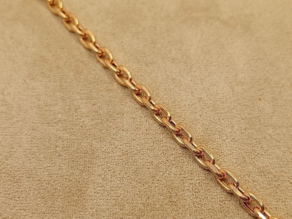 БРАСЛЕТ ПУСТОТЕЛЫЙ Якорное (Au 585)