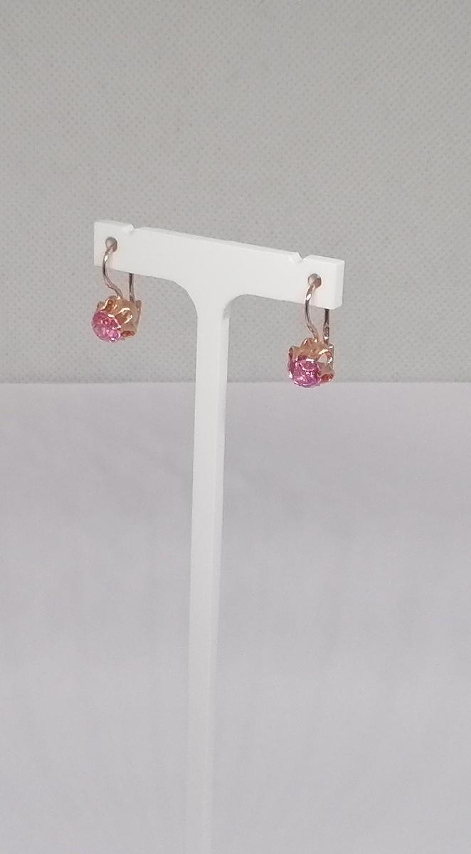 СКМ583 СЕРЬГИ С КАМНЕМ (Au 583)