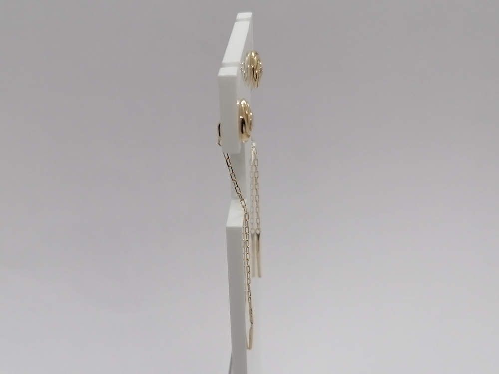 СЕРЬГИ ПРОДЕВКИ без камня (Au 585)