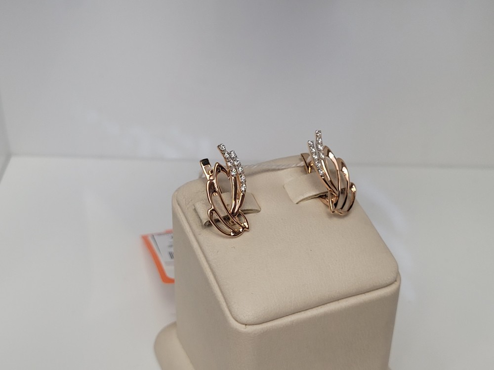 СКМИ585 СЕРЬГИ С КАМНЯМИ (Au 585)