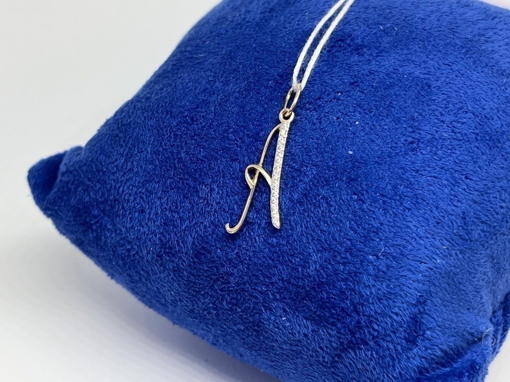 ПОДВЕСКА БУКВА А Au 585