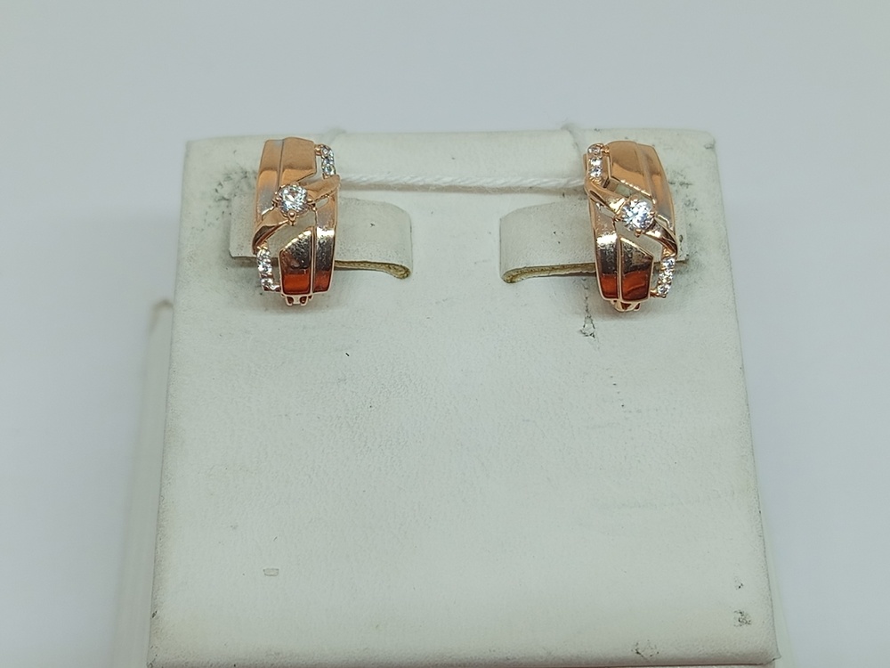 СКМИ585 СЕРЬГИ С КАМНЯМИ (Au 585)