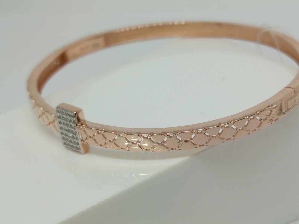 БРАСЛЕТ ЖЕСТКИЙ с камнями (Au 585)