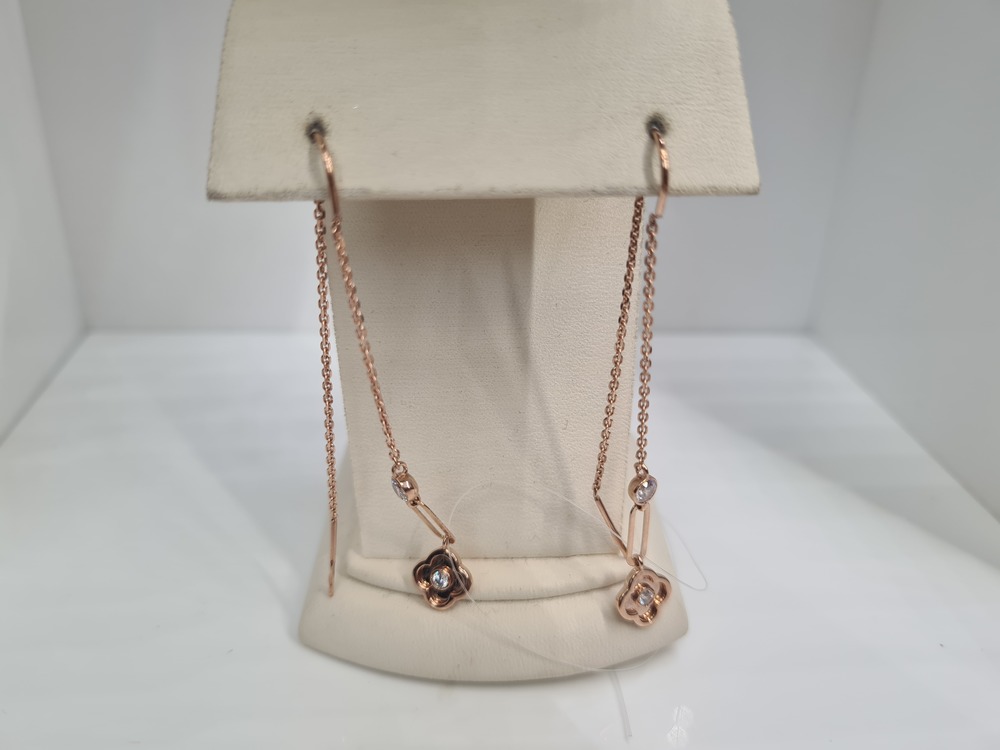 СЕРЬГИ ПРОДЕВКИ с камнями (Au 585)