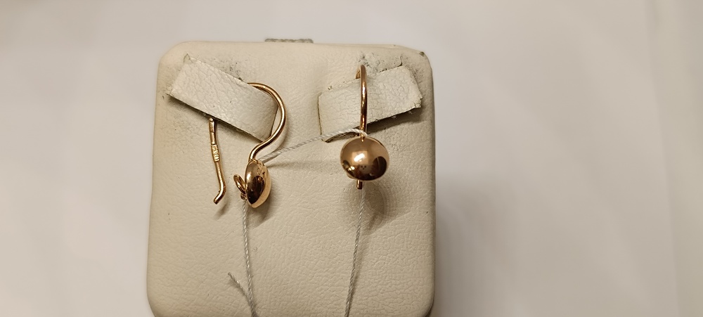 СБКМ583 СЕРЬГИ БЕЗ КАМНЯ (Au 583)