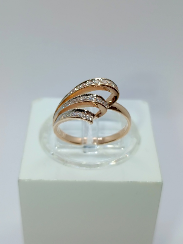 КОЛКМИ585 КОЛЬЦО С КАМНЯМИ (Au 585)