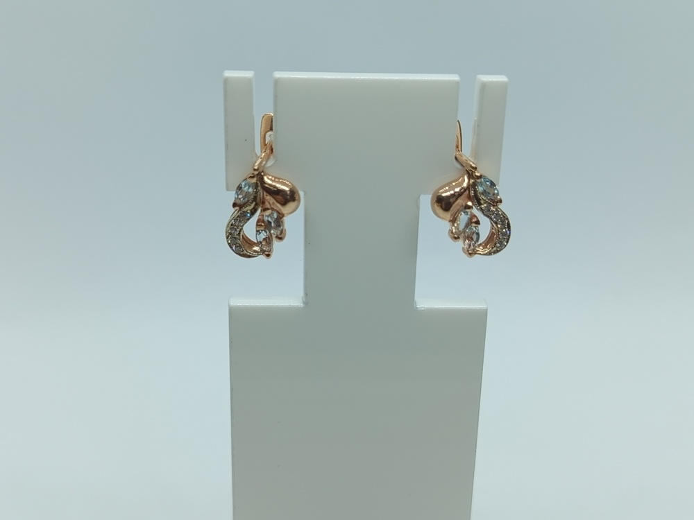 СЕРЬГИ С КАМНЯМИ (Au 585)