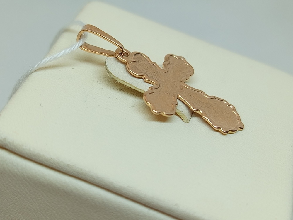 ПОДКБК585 ПОДВЕСКА КРЕСТ БЕЗ КАМНЯ (Au 585)