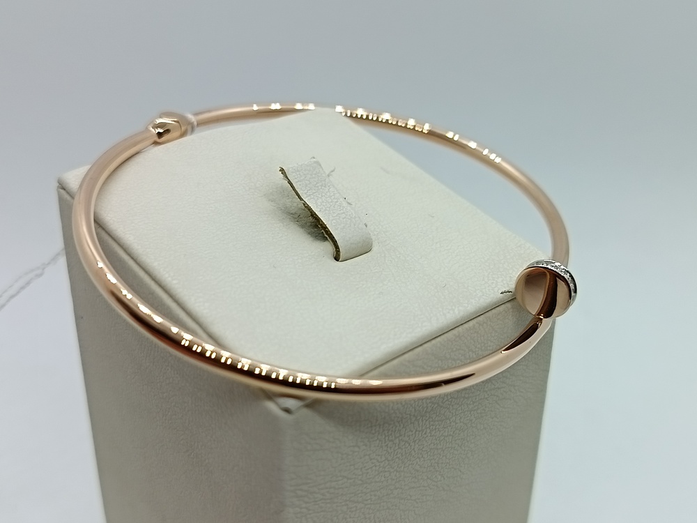 БРАСЛЕТ ЖЕСТКИЙ с камнями (Au 585)