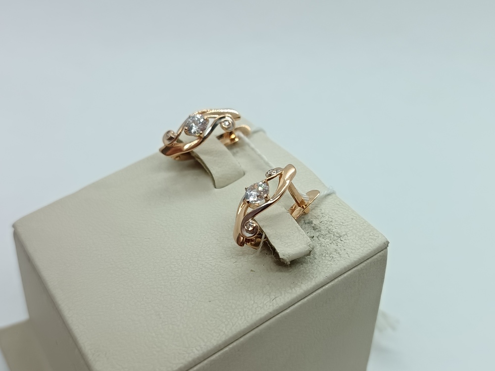 СЕРЬГИ С КАМНЯМИ (Au 585)