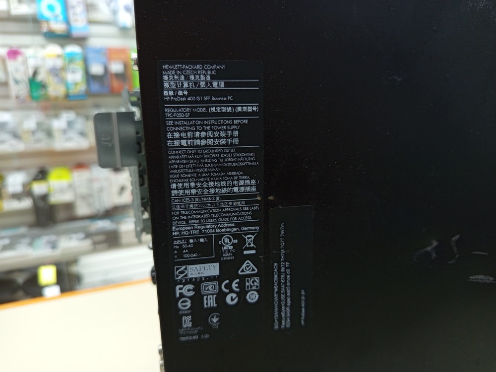 Системный блок HP; Core i3-4160,  Intel(R) Graphics, 4 Гб, Нет, 320 Гб