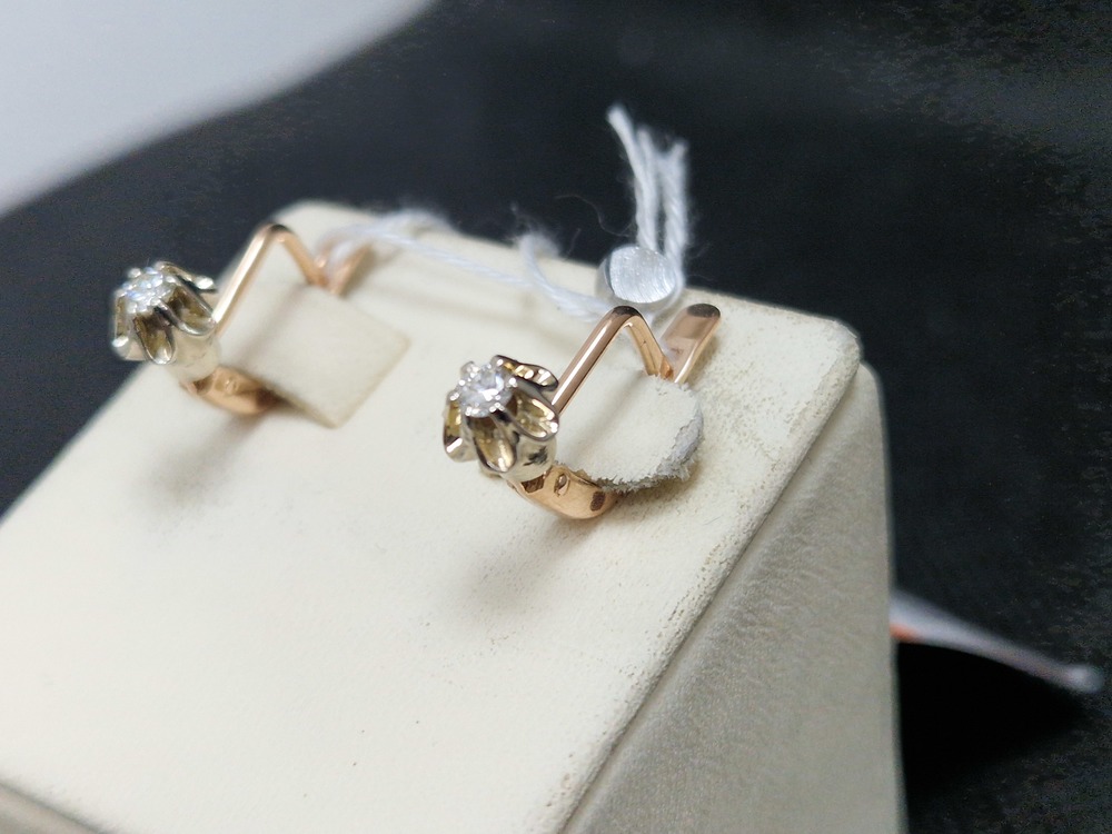 СЕРЬГИ БРИЛЛИАНТ (Au 585)