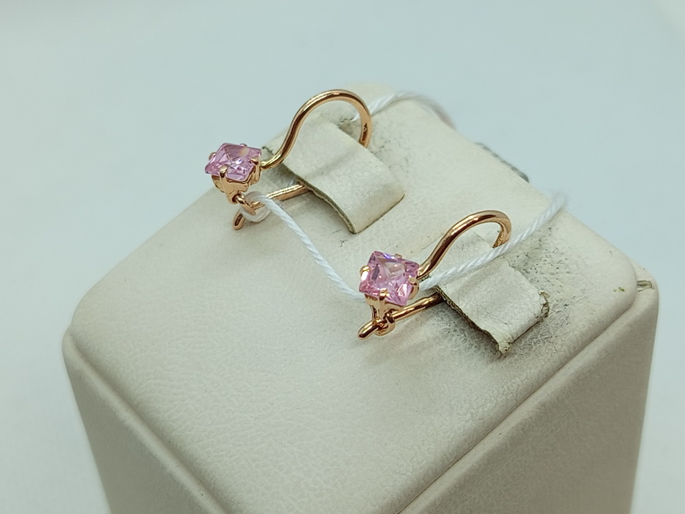 СЕРЬГИ С КАМНЕМ (Au 585)