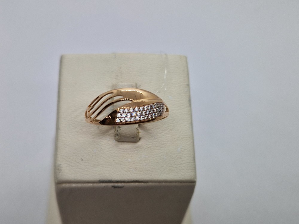 КОЛЬЦО С КАМНЯМИ (Au 585)