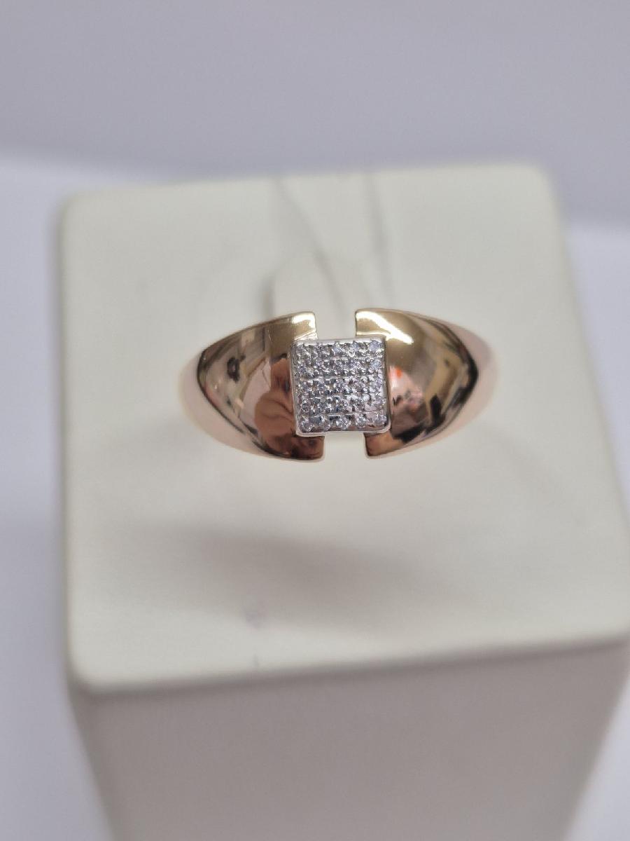 КОЛЬЦО С КАМНЯМИ (Au 585)