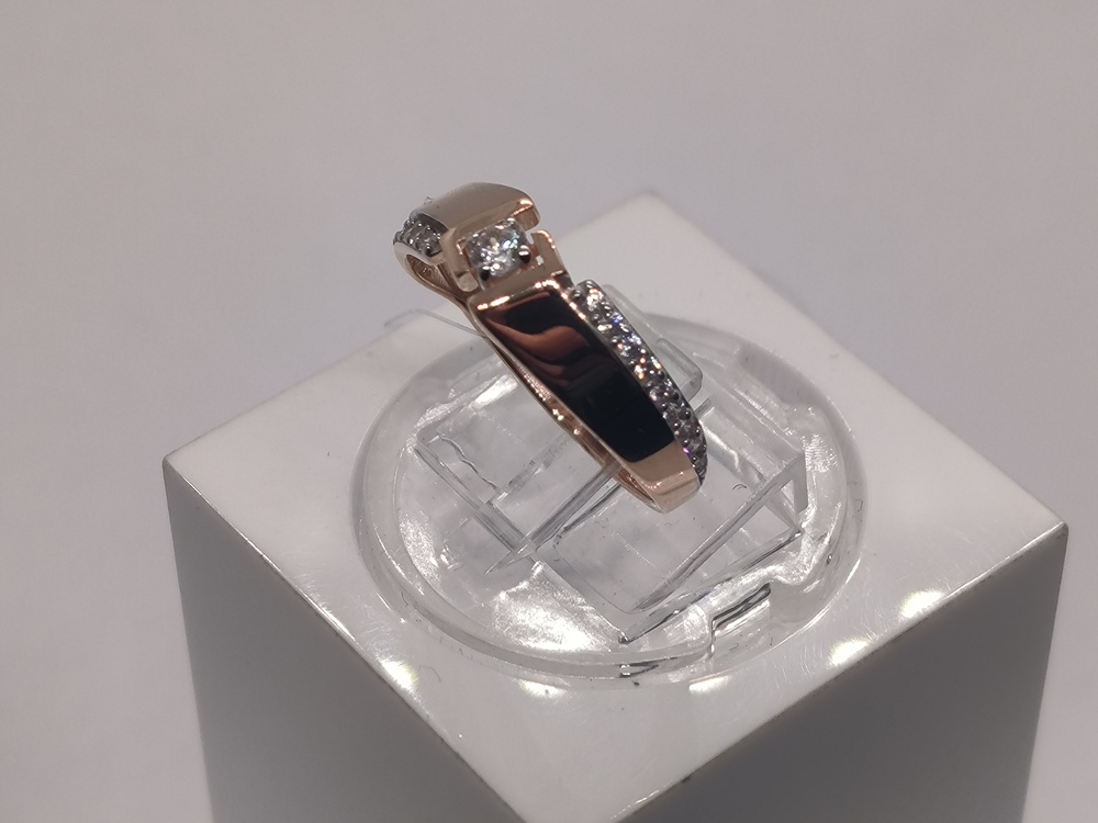 КОЛЬЦО С КАМНЯМИ (Au 585)