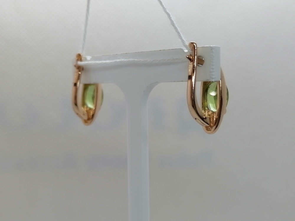 СКМ585 СЕРЬГИ С КАМНЕМ (Au 585)