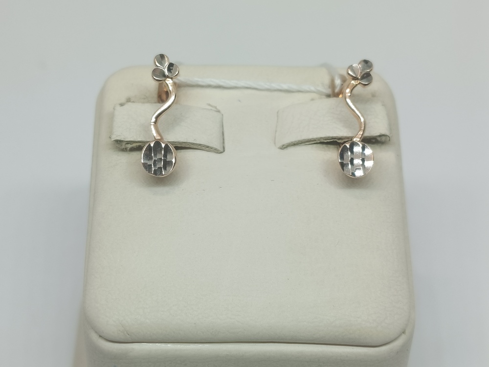 СЕРЬГИ БЕЗ КАМНЯ (Au 585)