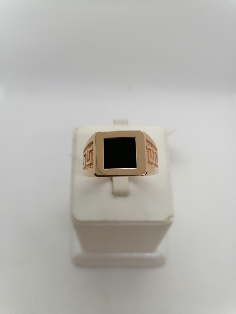 КОЛЬЦО ПЕЧАТКА Агат (Au 585)