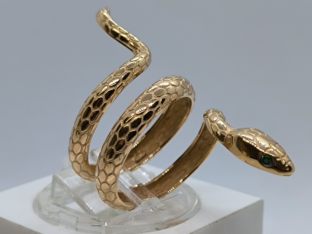 КОЛЬЦО С КАМНЯМИ (Au 585)