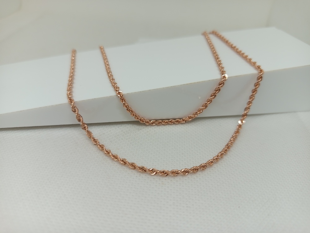 ЦЕПЬ ПУСТОТЕЛАЯ Веревка (Au 585)