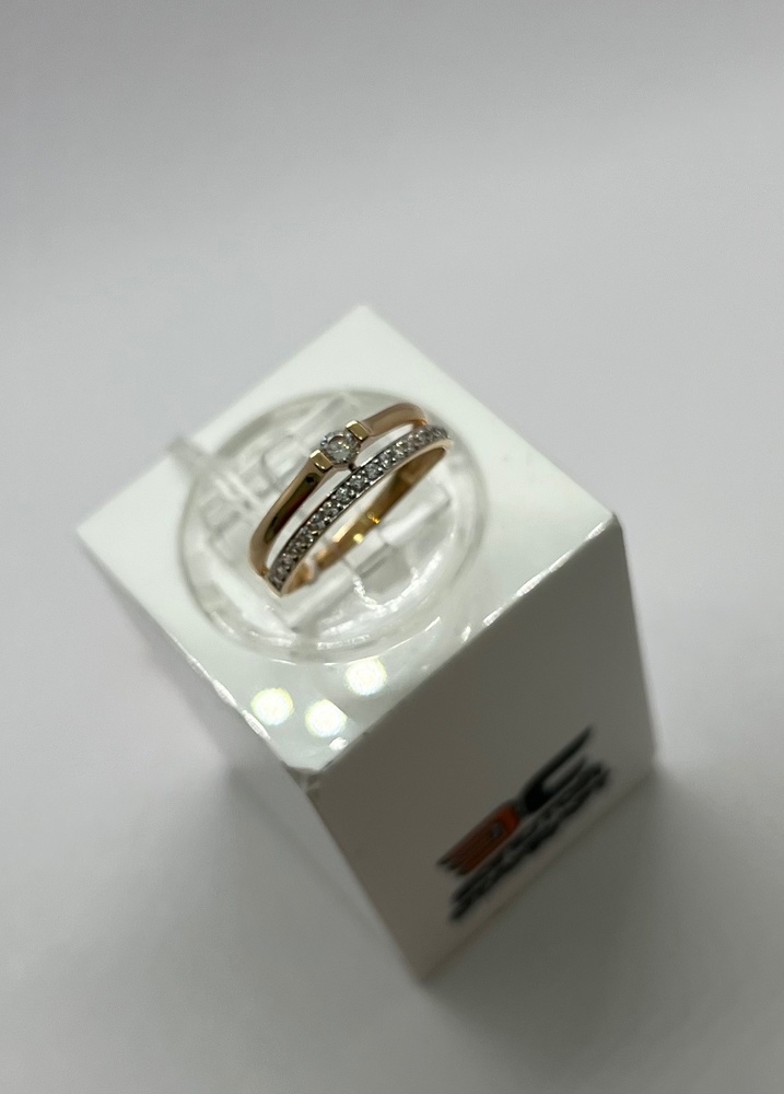 КОЛКМИ585 КОЛЬЦО С КАМНЯМИ (Au 585)