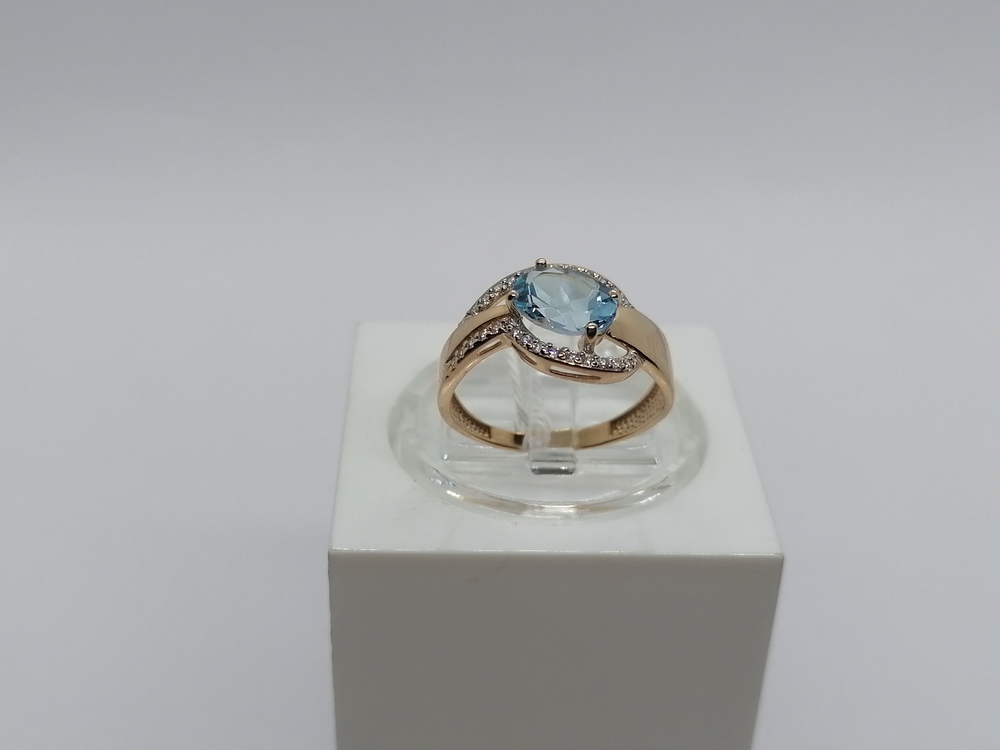 КОЛКМИ585 КОЛЬЦО С КАМНЯМИ (Au 585)