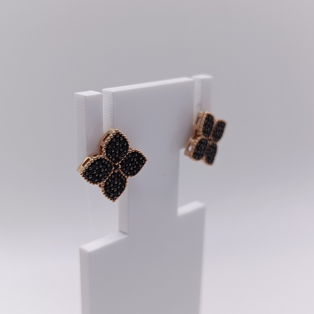 904-00219-10-00-21-00 СЕРЬГИ ПУСЕТЫ с камнями (Au 585)