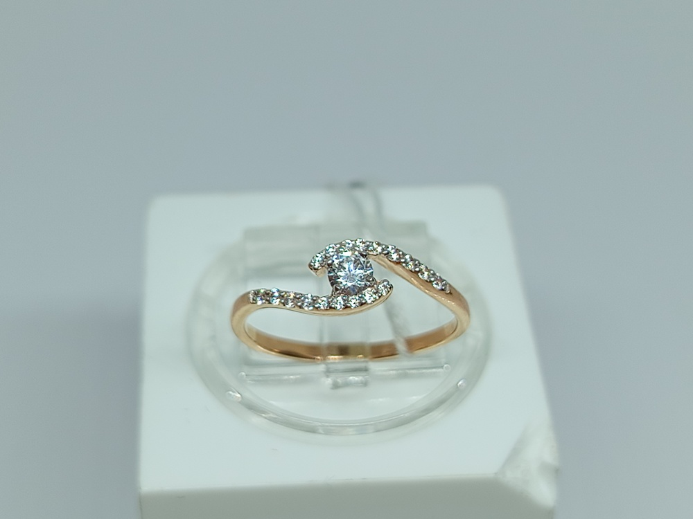 КОЛКМИ585 КОЛЬЦО С КАМНЯМИ (Au 585)