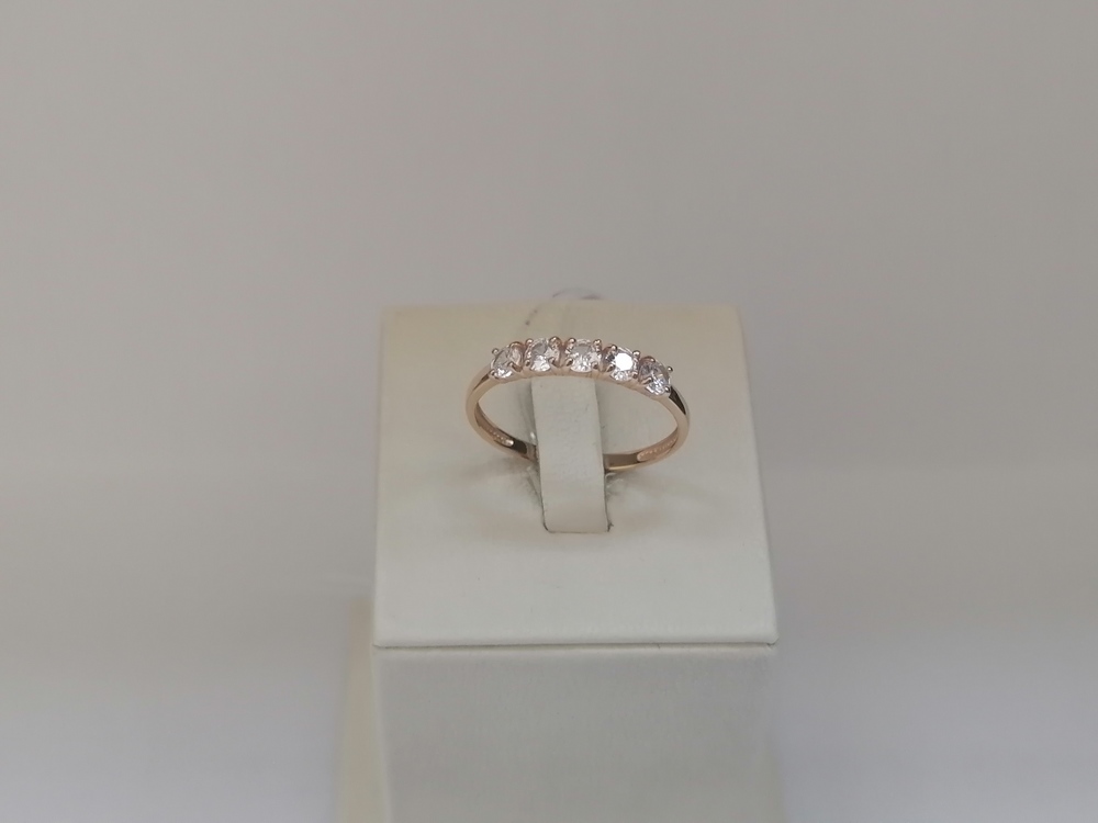 КОЛЬЦО С КАМНЯМИ (Au 585)